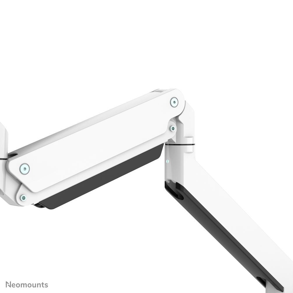 Neomounts NM-D775DX3WHITE Brazo de monitor 17-27" - resorte de gas - Topfix - Tope-a-180°